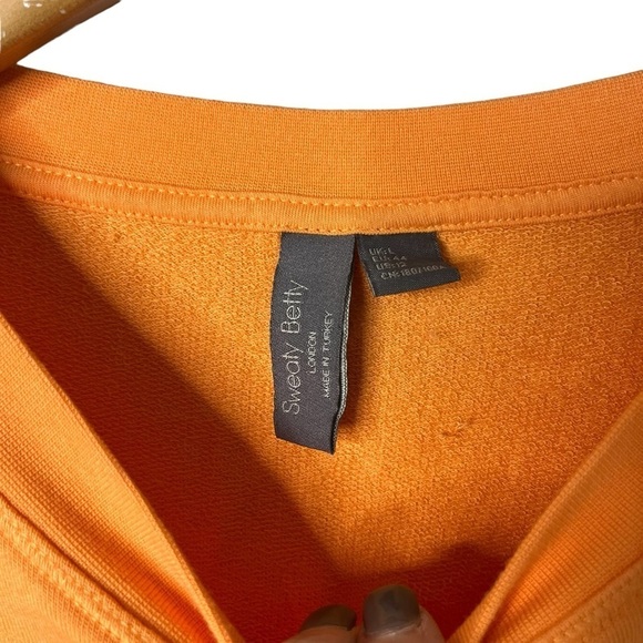 Sweaty Betty After Class Split Sweatshirt Orange Size Large Activewear SB5622 - Picture 4 of 10